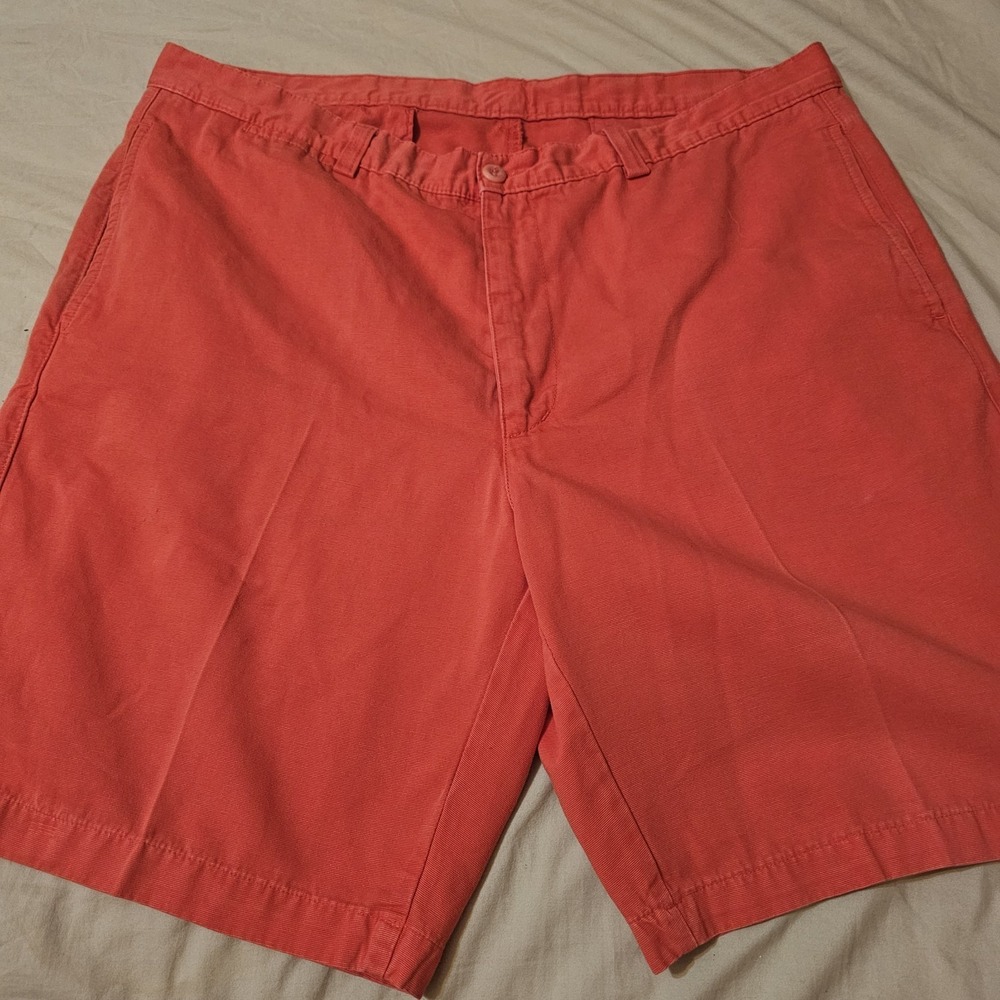 FEDELI Orange Cotton Shorts Made In Italy Size 54
